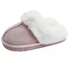 Zapatos Birkenstock de Estilo Coreano con Suela Suave y Forro de Felpa para Mujer 2026 Otoño/Invierno Calzado para Exteriores Cálidos Antideslizantes de Ponerse Fácil Pantuflas de Algodón Cerradas de Punta de Felpa