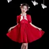Liquidación de Verano Precio Especial Sin Devoluciones Vestidos de Moda Otoño/Invierno Vestido de Moda Estilo Coreano Vestido de Princesa para Niños Medianos/Grandes