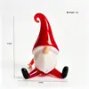 Adorno de cristal de Papá Noel, accesorio de decoración de escena navideña de cristal, adorno de escritorio, regalo, pieza decorativa