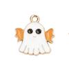 Accesorios de Joyería con Goteo de Aceite de Halloween Colgante DIY de Calavera Calabaza Fantasma Llavero Cadena para Teléfono Móvil Colgante de Pulsera