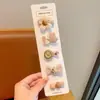 Pinzas para el pelo de tela para bebé para niñas, no dañan el pelo, lindas y súper adorables, pinzas pequeñas para bebé, accesorios para el pelo de color café con leche para niños