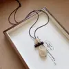 Nuevo Collar Retro Chino de Piedra Acrílica con Estrella Cadena para Suéter de Verano Nicho Sensación de Alta Gama Moda Versátil Decorativo