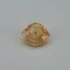 Producto Popular de Xiaohongshu: Ojo de Cielo Zirconia de Alto Carbono Corte Fuego Marquise 6x7.5mm Ojo del Diablo Aretes de Tachuela de Zirconia Venta al por Mayor