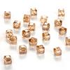 Cuentas cuadradas de cristal multifacético de 8 mm, cuentas de azúcar sueltas, accesorios de joyería DIY hechos a mano con agujeros