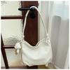 2025 Nueva Moda Bolso Cubo Portátil de Gran Capacidad para Mujer Primavera y Verano Senmeng Estilo Coreano Simple Color Sólido Bolso de Hombro
