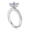 Anillo de plata S925 Tong Lin para mujer, anillo de compromiso, anillo de boda con diamante de 1 quilate, anillo cuadrado de platino con diamante de simulación, fabricantes, venta al por mayor