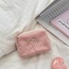 52261 Bolsa de cosméticos tridimensional com arco de grande capacidade Bolsa de armazenamento Bolsa de cartão em camadas internas Bolsa de armazenamento de cosméticos