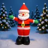 Ventas Directas de Fábrica Adorno de Pared Navideño Accesorios de Decoración de Bienvenida 1.8m Modelo Inflable Iluminado de Papá Noel Saludando
