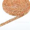 Cinturón de taladro de resina de color de 1 cm, adhesivo termofusible, taladro largo para bricolaje, bolsa de zapatos, barra de cristal, taladro, cadena, accesorios de ropa