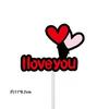 Paquete de materiales de la serie Love de San Valentín, oso, velas, cumpleaños, fiestas, decoración de pasteles, repostería, complementos