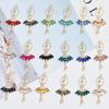Nuevos accesorios de joyería para mujer de aleación para ballet carcasa de teléfono móvil colgante de chica ángel de cristal zapatos con agujero accesorios diy
