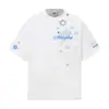 Camiseta de Manga Corta con Bordado de Copo de Nieve y Letra para Hombre Primavera y Verano Nuevo Estilo 2026 Universitaria Cuatro Colores Fresca Holgada Casual Top para Mujer
