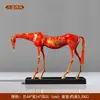 Venda Direta de Fábrica de Enfeites de Artesanato de Cavalo Abstrato Criativo de Latão para Quartos de Modelo, Salas de Estar e Prateleiras de Exibição
