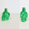 Atacado do Fabricante Várias Cores Frascos de Perfume Caveira 30ml, Frascos de Cânhamo, Frascos Pequenos para Óleos Essenciais, Frascos de Vidro para Artesanato