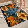 Alfombra Absorbente para Baño con Forma de Flor Tridimensional, Alfombra Suave de Tierra de Diatomeas de Secado Rápido, Alfombra para Cocina y Baño, Felpudo Antideslizante