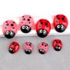 Suculentos Micro-Decorativos Dibujos Animados Resina Accesorios DIY Adorno de Mariquita de Siete Estrellas Escarabajo de Paisaje casero Pegamento de Crema DIY