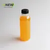 38 Bocas 450ml Botella Cilíndrica Desechable para Té de Leche con Tapa Botella de Plástico Transparente de Grado Alimenticio Botella para Bebidas de Jugo
