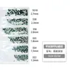 Paquete de 6 Diamantes de Grado Comercial Nacional 1440 Piezas Fondo Plano Rhinestones de Vidrio Ss3-Ss10 para Decoración DIY de Teléfono y Accesorios para Uñas