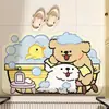Alfombra de Baño de Dibujos Animados, Alfombra Absorbente Resistente a Manchas para Baño, Alfombra de Piso de Lodo de Diatomeas para Puerta de Entrada, Alfombra Antideslizante para Baño, Transfronterizo