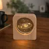 Luz de Noche de Cristal Souvenir Creativo de Cristal Adornos de Escritorio Lámpara de Mesita de Noche Puesto de Manualidades Regalos para Estudiantes y Maestros