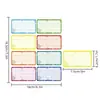 Pegatinas de Etiqueta de Nombre de 8 Colores, Solución de Almacenamiento Multipropósito para Varios Escenarios, Diseño Funcional, Superficie Lisa