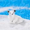 Boneco de Urso Polar Miniatura Paisagística Enfeites de Resina Joias Suculentas ZAKKA Enfeites Criativos