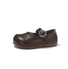 Novo Estilo Sapatos de Princesa Sapatos de Bebê Preto 2026 Sapatos Individuais para Meninas Crianças Pequenas Sapatos de Couro Solado Macio Mocassins Sapatos Infantis para Primavera e Outono