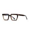 Nuevas gafas anti-luz azul moda Marco óptico TR Poligonal Recorte de diamante 2144 Varilla de resorte de extremo transfronterizo