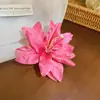 Pasador de Pelo de Malla con Flor y Perla, Moderno y de Alta Gama, Pinza de Pato Versátil que Combina con Todo, Dulce y Único Accesorio de Moda para el Cabello