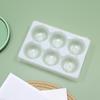 Caixa de embalagem de PP translúcido verde/branco com tampa Caixa de plástico para frutas Qingming Blister de 6 compartimentos bolo