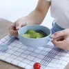 Tazón Pequeño Infantil de Paja de Trigo Tazón para Comida de Bebé Tazón Anticaídas Tazón Doméstico para Comer Infantil Lindo Set de Tazón y Cuchara