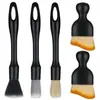 Kit com 3 Pincéis Detalhadores para Carro Escova Macia com Cerdas para Lavagem de Carro Escova para Frestas Escova de Cerdas para Limpeza Interna Ferramenta de Lavagem de Carro Pincel de Limpeza