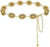 Accesorios de Cadena para la Cintura para Mujeres, Estilo Étnico Bohemio Retro, Cinturón de Cadena de Metal Plateado de Alta Gama con Cinturón de Falda