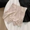 Pantalones cortos de seguridad tipo bóxer sin costuras de tiro alto para mujer 10A antibacterianos control de abdomen levantamiento de glúteos anti-exposición ropa interior de capa base dos en uno