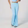 Pantalones de Pierna Ancha Sueltos de Verano de Cintura Alta Control de Abdomen Tacto Desnudo Casual Tridimensional para Correr Deportes Fitness Yoga Pantalones Largos para Mujer 4506