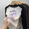 Camiseta Base de Forro Polar para Niña Otoño Invierno 2026 Nueva Camiseta Interior Cepillada para Niños Camiseta de Manga Larga Patchwork Temporada Otoño Invierno