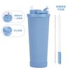 Nuevo Modelo 2026 Taza Térmica de Gran Capacidad 830ml con Asa Conveniente y Popote Desplegable, Taza con Popote de Agujero Grande
