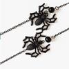Cadena para Gafas Araña Negra Transfronteriza de Amazon Cadena para Cuello de Gafas de Halloween de Gama Alta Cordón Antiperdida Cuerda Antideslizante para Mujeres