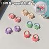 Banda de goma con flores pequeñas para niñas, no daña el cabello, cuerda para el cabello de bebé, banda para el cabello con flores para niña pequeña, accesorios para el cabello, tocado