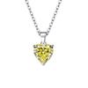 AliExpress Transfronterizo Nuevo Amor Traje Pendientes Personalidad Creativa Zircón Anillo Abierto Colgante en Forma de Corazón Cadena