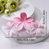 Pinza para el pelo con flores de color caramelo transfronteriza pinza de garra de plumeria pinza de garra de tres flores retro para mujer pinza de tiburón para la parte posterior de la cabeza accesorio para el pelo