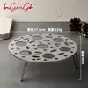 304 aço inoxidável multi-funcional ovo cozido a vapor rack de cozimento elétrico de pé alto pãezinhos cozidos no vapor cozinha dobrável fatia de vapor à prova d'água pequeno rack de vapor