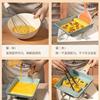Frigideira Quadrada Antiaderente Mini para Tamagoyaki Transfronteiriça, Frigideira Espessa para Rolinho de Ovo, Frigideira Pequena de Pedra Mármore, Frigideira Plana Doméstica para Café da Manhã
