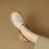 Sandalias de Plataforma con Suela Gruesa, Huecos y Tacón Grueso para Mujer, Verano 2024, Punta Redonda, Tira Única, Talón Abierto, Calzado Estilo Romano