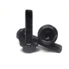 Parafusos Sextavados Externos com Flange M6M8 Pretos, Parafusos Sextavados Internos com Arruelas, Parafusos Embutidos, Parafusos Especiais para Cadeiras e Motocicletas