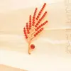 Acessórios de Joias de Galho de Flor com Pérolas e Strass Estilo Antigo DIY Headdress de Noiva Manual Acessórios de Ventilador Liga de Flor de Ameixa Materiais