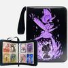 Álbum de Cartas Pokemon 4 Ranuras 9 Compartimentos Pokemon Cuero Colección Álbum Transfronterizo Dropshipping Tarjeta Cremallera Almacenamiento Álbum Bolsa