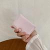 2025 Estilo Coreano Nuevo Estilo Fresco Dulce Color Sólido Simple Pequeña 30% Plegable Mini Delgada Billetera Corta para Estudiantes