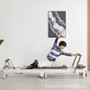 Cama Plegable de Pilates para el Core, Cama Blanca de Aleación de Aluminio, Equipo Deportivo de Fitness para Estudio de Yoga Comercial para Uso en Casa