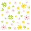 Estilo Bohemio Flores de Margarita Amarilla Plantas Pegatinas Decoración de Pared para Habitación Infantil Dormitorio Flores Florales Pequeñas Calcomanías de Pared
